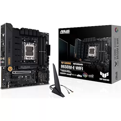 ASUS TUF GAMING B650M-E, 4xDDR5, 2x M.2, HDMI, 2xDP, Type-C, AMD Ryzen 7000 Serisi, AM5 Soket Anakart