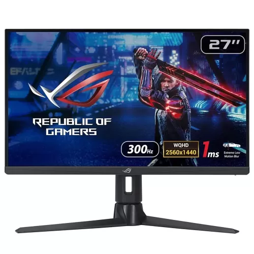 ASUS 27 ASUS XG27AQMR ROG STRIX XG27AQMR 27 HDR GAMING 2K FAST IPS FREESYNC VE G-SYNC UYUMLU 2560 x 1440 1MS 300HZ DP HDMI USB VESA 3YIL ELMB SYNC PIVOT Monitör