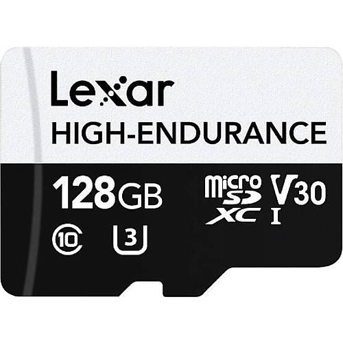 LEXAR 128GB LMSHGED128G-BCNNG MICROSD HIGH-ENDURANCE MİCROSDHC/MICROSDXC UHS-I CARDS UP TO 100MB/S READ 45MB/S WRITE C10 A1 V30 U3