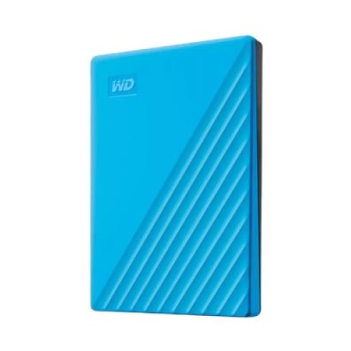 WD         WDBYVG0020BBL-WESN, My Passport, 2TB, 2.5, USB3.2, Taşınabilir, Harici HDD, Mavi