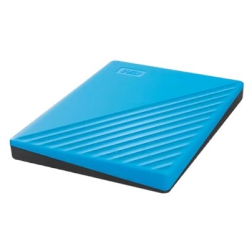 WD         WDBYVG0020BBL-WESN, My Passport, 2TB, 2.5, USB3.2, Taşınabilir, Harici HDD, Mavi