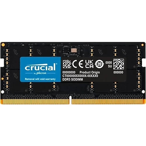 CRUCIAL 32GB 4800MHz DDR5 KUTULU CT32G48C40S5 NOTEBOOK RAM