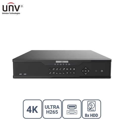 UNIVIEW  NVR308-32X 32 KANAL VGA/HDMI 8x HDD H265+ NVR KAYIT CİHAZI