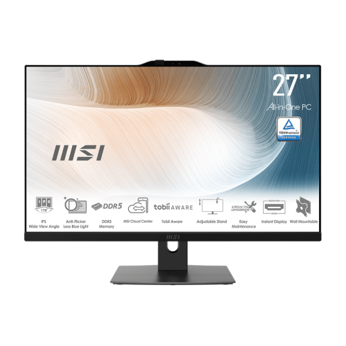 MSI  MODERN AM272P 1M-846EU 27 FHD 16:9 (1920X1080) I7-150U 16GB DDR5 1TB SSD W11PRO BEYAZ AIO PC