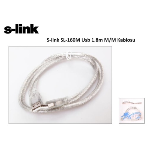 S-Link SL-160M Usb 1.8m M/M Kablosu