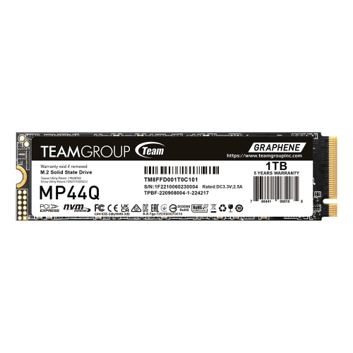 Team MP44Q 1TB Gen4x4 7400/6200MB/s NVMe PCIe M.2 SSD Disk (TM8FFD001T0C101)