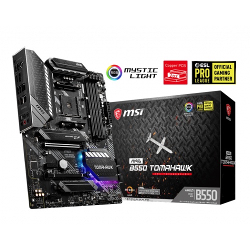 MAG B550 TOMAHAWK AM4 DDR4 5100 (OC) HDMI DP M.2 USB3.2 RGB ATX