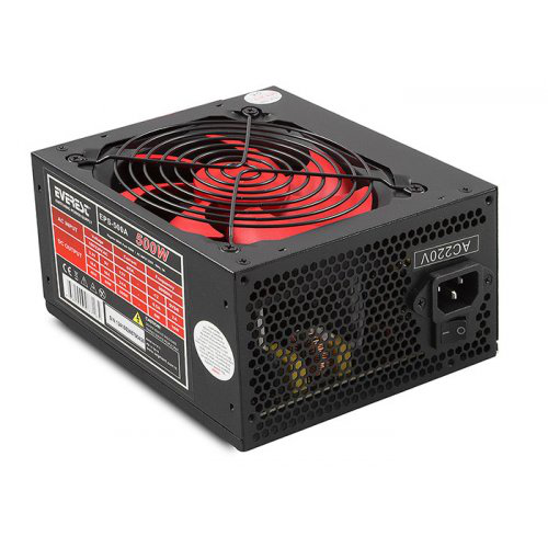 EVEREST EPS-500A, 500W, 12cm Fan, ATX, GAMING Power Supply (PSU)