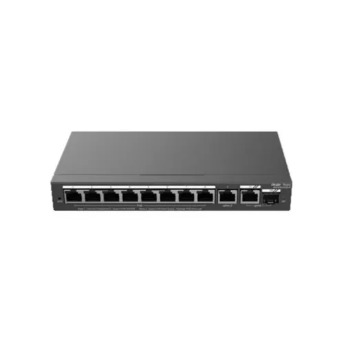 RUIJIE RG-ES210GS-P 8 PORT 10/100/1000 8 PORT POE 1XGE UPLINK 1 X SFP 120W RUJIE CLOUD YONETILEBILIR DESKTOP SWITCH