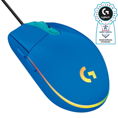 G G102 LIGHTSYNC OYUNCU MOUSE MAVİ 910-005801