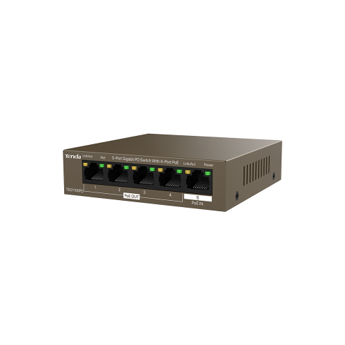 TENDA TEG1105PD 5PORT 10/100/1000 POE SWITCH