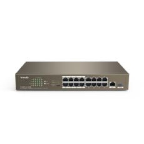 16 portlu 10/100Mbps +1 Gigabit/SFP Slots Switch With 16-Port PoE