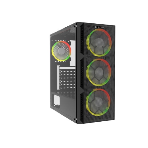 IROMX  SPACE BTX-65G 650W 80+ 4x RAINBOW FIXED LED FAN ATX 2xUSB3.0 SİYAH KASA