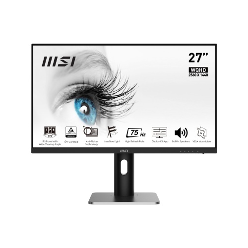 MSI 27 PRO MP273QP E2 1920x1080 (QHD) 16:9 FLAT IPS 100HZ 1MS FREESYNC PIVOT MONITOR