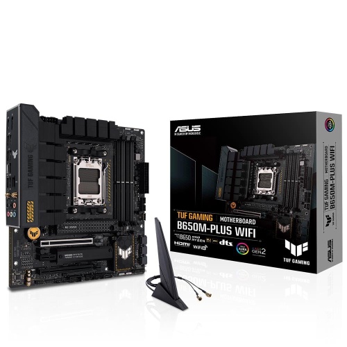 ASUS TUF GAMING B650M-PLUS WIFI DDR5 6400MHZ 1XHDMI 1XDP 2XH.2 USB 3.2 MATX AM5