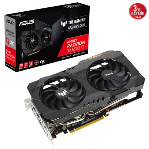 TUF-RX6500XT-O4G-GAMING 4GB GDDR6 HDMI DP 64Bit