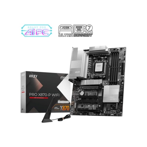 MSI  PRO X870-P WIFI AM5 DDR5 8200(OC) 3xM2 USB4 HDMI 5G LAN WIFI7 RGB ATX