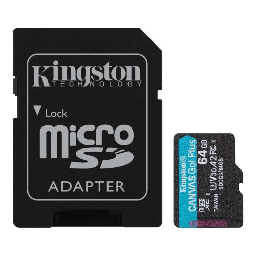 64GB MICRO SD CANAS GO KINGSTON SDCG3/64GB 170/70MB/s