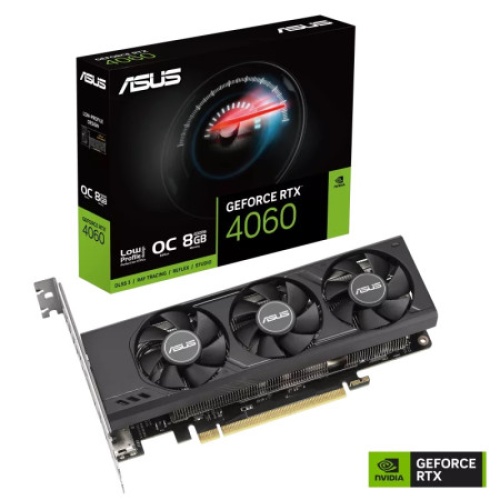 ASUS RTX4060-O8G-LP-BRK-NVIDIA-GEFORCE-RTX 4060-8GB GDDR6-128bit-2520Mhz-OC-HDMI-DP-Low Profile-DLSS3 EKRAN KARTI