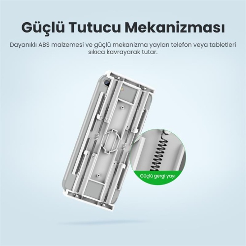 UGREEN FLEXIBLE ESNEK YATAK MASA TELEFON TUTUCU SİYAH 80906