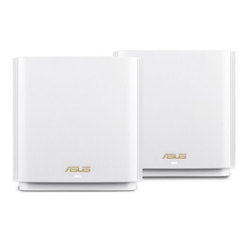 ASUS ZenWiFi XT8 (Beyaz, İkili Paket) Kablosuz Mesh Sistemi AX6600 WiFi6 Tri-Band AiProtection Pro AiMesh