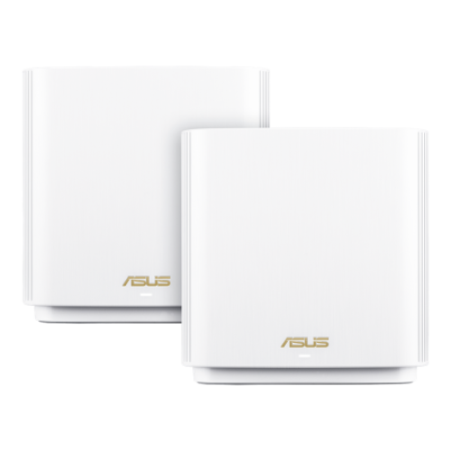 ASUS ZenWiFi XT8 (Beyaz, İkili Paket) Kablosuz Mesh Sistemi AX6600 WiFi6 Tri-Band AiProtection Pro AiMesh