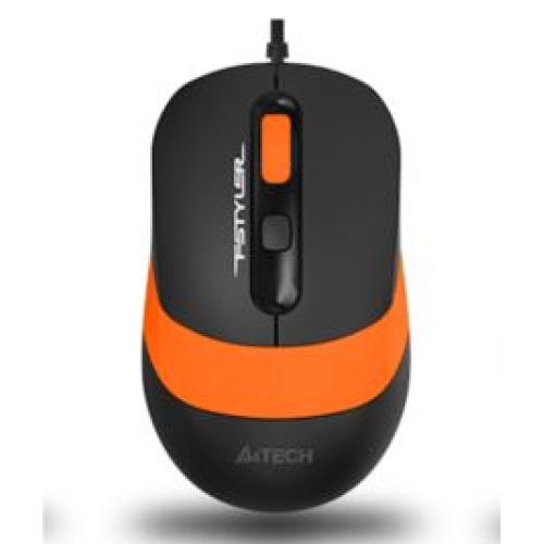 FM10 Kablolu USB Optik 1600DPI Siyah Turuncu Mouse