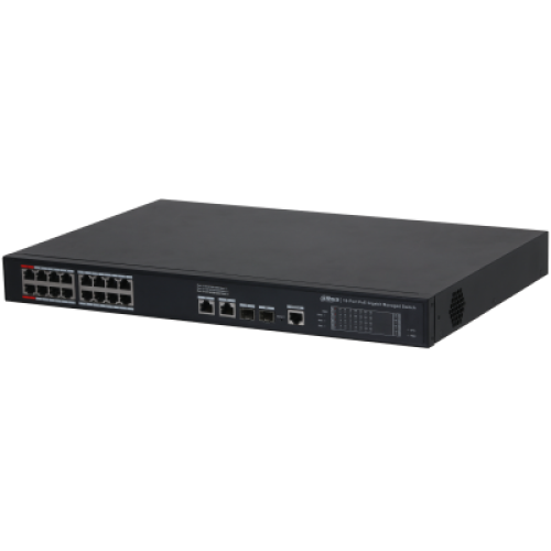 DAHUA S4220-16GT-240 16 PORT 16XGE-2XGE-2XGE/SFP YÖNETİLEBİLİR 240W POE SWİTCH