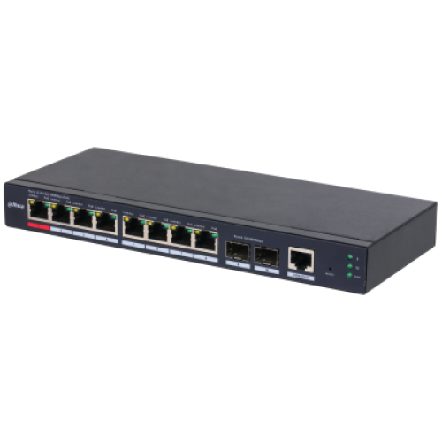 DAHUA S4210-8GT-110 8 PORT 8XGE-2XGE/SFP-1XGE YÖNETİLEBİLİR 110W POE SWİTCH