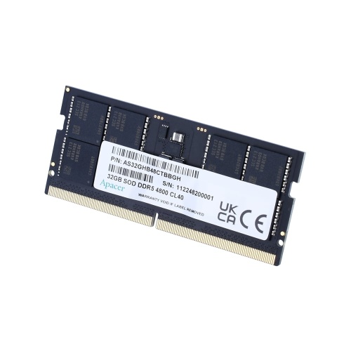 Apacer 32 GB(1x32GB) 5600Mhz SODIMM CL40 DDR5 Notebook Ram (FS.32G2C.PKH)