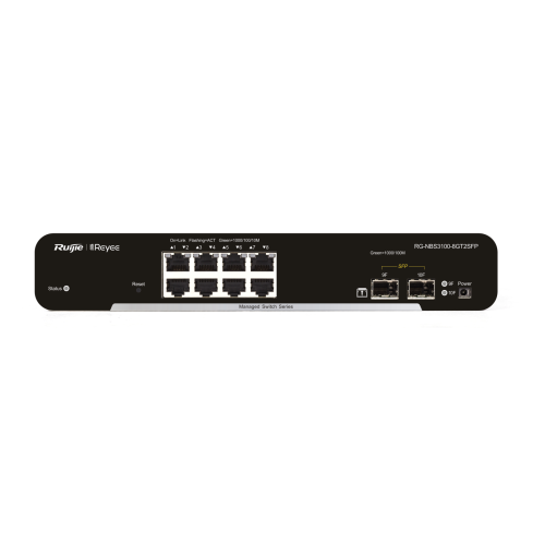 RUIJIE     RG-NBS3100-8GT2SFP 8XGE-2XGE/SFP YÖNETİLEBİLİR F.GİGABİT NETWORK SWİTCH