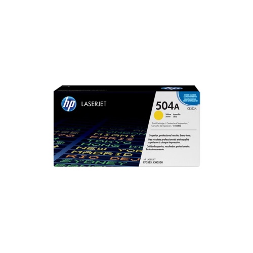 HP 504A-CE252A Sarı Orjinal Toner