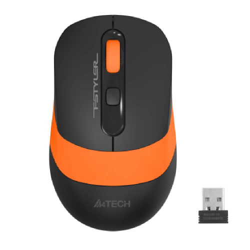 A4 TECH FG10 (Turuncu) FSTYLER 2,4Ghz Kablosuz Optik Mouse, 10-15Metre, 4 Buton, Nano Alıcı