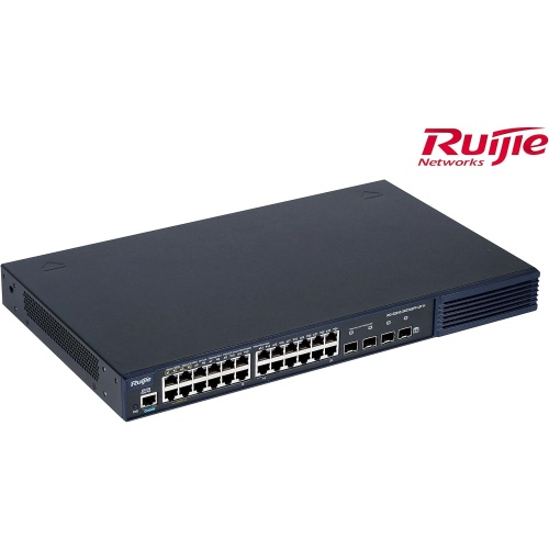 RUIJIE RUIJIE RG-S2910-24GT4XS-UP-H(V3) 24 PORT 10/100/1000 4-PORT 1G/10G SFP+ HPoE(1-4 port) 370 WATT YONETILEBILIR RACK MOUNT SWITCH