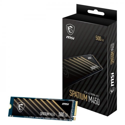 MSI SPATIUM M450 NVME M.2 500GB 3600/2300MB/s SSD