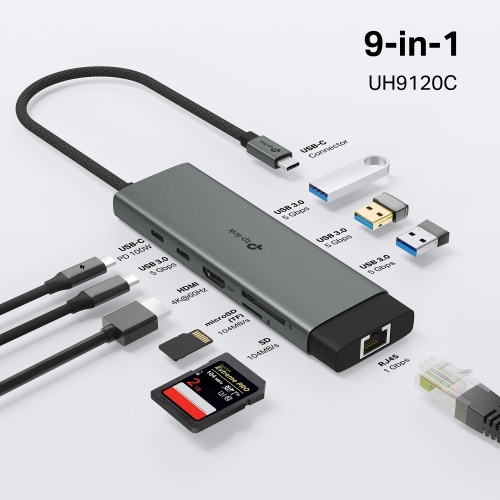 TP-LINK TP-LINK UH9120C TYPE-C 9 PORTLU HUB