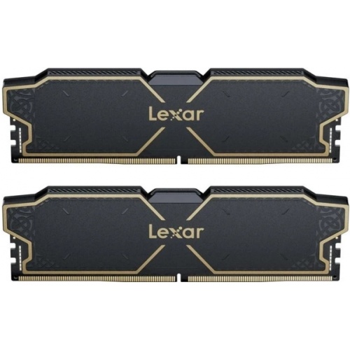 LEXAR LEXAR THOR RAM DT GAMING DDR5 UDIMM 32GB KIT (2X16GB) 6000 MHz CL38 1.3V MEMORY WITH HEATSINK DUAL PACK BLACK COLOR LD5U16G60C38LG-RGD