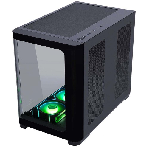 GAMEBOOSTER GameBooster GB-G2851BB Sea View USB 3.0, ATX 7 x ARGB Fanlı, Siyah Kasa (PSU Yok)