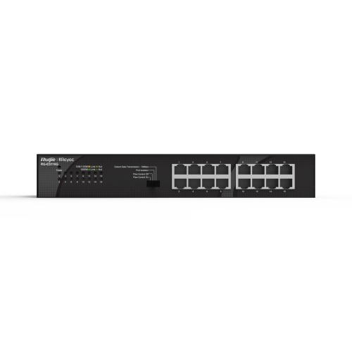 RUIJIE REYEE RG-ES116G-L 16 PORT 10/100/1000 YONETILEMEZ RACK MOUNT SWITCH METAL KASA