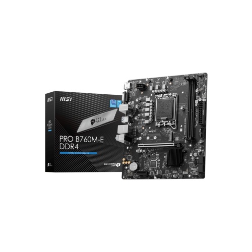 MSI MSI MB PRO B760M-B DDR4 SOKET 1700 DDR4 4800(OC) PCI-E ,M.2 USB3.2 HDMI, 1x 2,5G LAN mATX