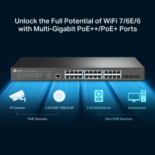 TP-LINK TL-SG3428XPP-M2 24 PORT GIGABIT L2 PLUS 4 COMBO SFP SLOTLU YÖNETİLEBİLİR SWITCH