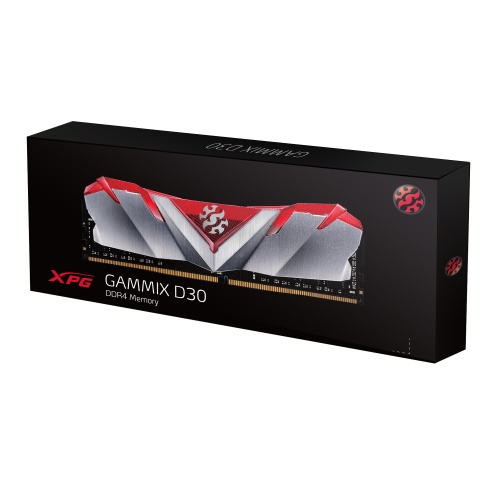 ADATA XPG Gammix D30 Kırmızı DDR4-3200Mhz CL16 8GB (1x8GB) Single (16-20-20) 1.35V