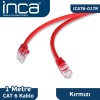 INCA ICAT6-01TK CAT6 1 METRE KIRMIZI