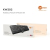 LECOO KW202 KABLOSUZ SİYAH Q KLAVYE+MOUSE