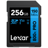 LEXAR 256GB LSD0800P256G-BNNNG SD PROFESSIONAL 800X PRO SDXC UHS-I CARDS UP TO 150MB/S READ 45MB/S WRITE C10 V30 U3