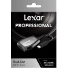 LEXAR LRW470U-RNHNG CARD READER PROFESSIONAL USB-C DUAL-SLOT READER SUPPORT SD AND MICROSD UHS-II CARDS