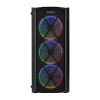 EVEREST FLAT MESH PSU YOK 4X120MM RGB FANLI TEMPERED GLASS GAMING KASA