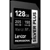 LEXAR 128GB LSDSIPL128G-BNNNG SD PROFESSIONAL SILVER PLUS SDXC UHS-I CARDS UP TO 205MB/S READ 150MB/S WRITE C10 V30 U3