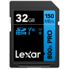 LEXAR 32GB LSD0800P032G-BNNNG 800X PRO SDHC UHS-I CARDS 150MB/S READ C10 V10 U1