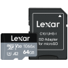 LEXAR 64GB LMS1066064G-BNANG 1066X MİKRO SDXC UHS-I 160MB/S READ 70MB/S WRITE C10 A2 V30 U3